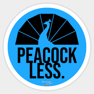 Peacock Less Emblem Sticker